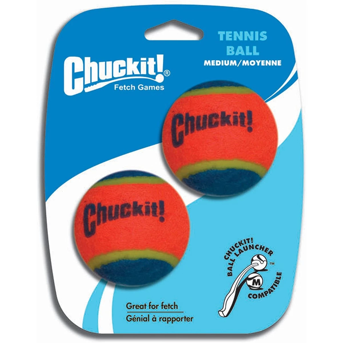 Chuckit! Tennis Ball. Medium, 2-Pack, 057402 1 Chuckit! Tennis Ball. Medium, 2-Pack, 057402