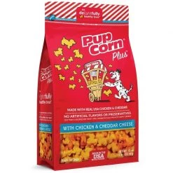 Pupcorn Plus Chicken And Cheddar Cheese Flavored Dog Treats, 20881, 1 LB