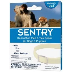 Sentry Dual Action Flea & Tick Collar for Dogs, up to 24.5 IN, 03285