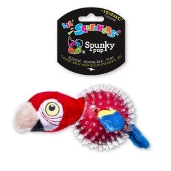 Spunky Pup Parrot in Clear Spiky Ball, 1997