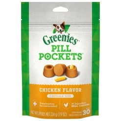 Greenies Capsule Size Natural Soft Dog Treats with Chicken Flavor, 10085268, 7.9 OZ Bag -Pets Sales Store sftp a s assets20201021000000013