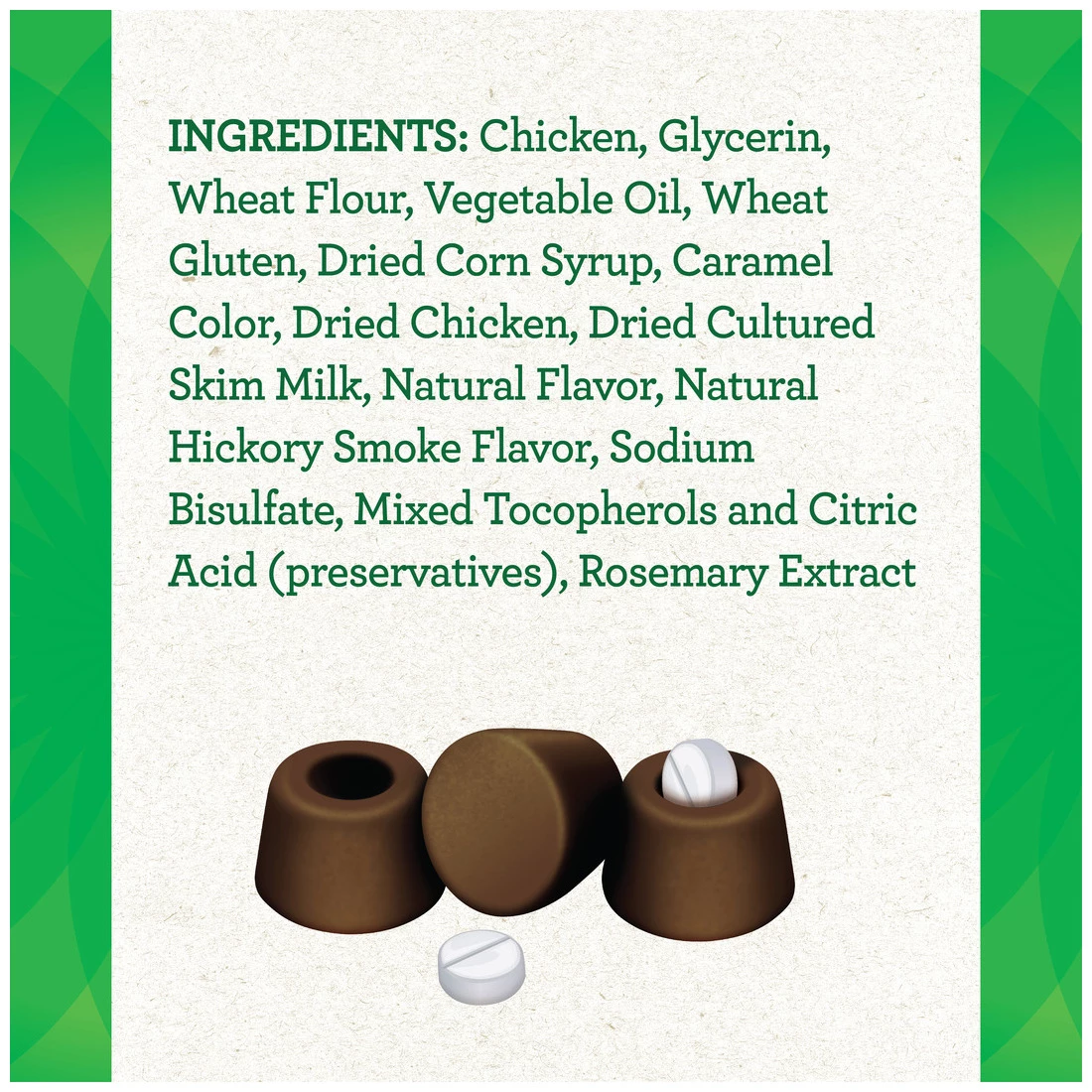 Greenies Pill Pockets Hickory Smoke Flavor Dog Treats, 10100649, 3.2 OZ Bag 3 Greenies Pill Pockets Hickory Smoke Flavor Dog Treats, 10100649, 3.2 OZ Bag - Image 3