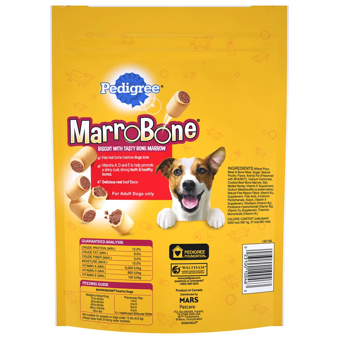Pedigree Real Beef Flavor Crunchy Dog Biscuit Treats, 10102472, 1.5 LB Bag 2 Pedigree Real Beef Flavor Crunchy Dog Biscuit Treats, 10102472, 1.5 LB Bag - Image 2