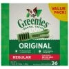 Greenies Original Natural Dog Dental Care Dog Treats for Regular Dogs, 10123660, 36 OZ Bag