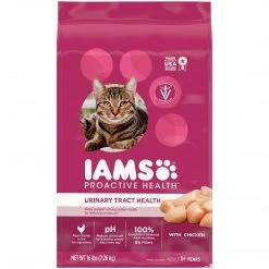 IAMS Adult Urinary Tract Healthy Dry Cat Food with Chicken Cat Kibble, 10162065, 16 LB Bag