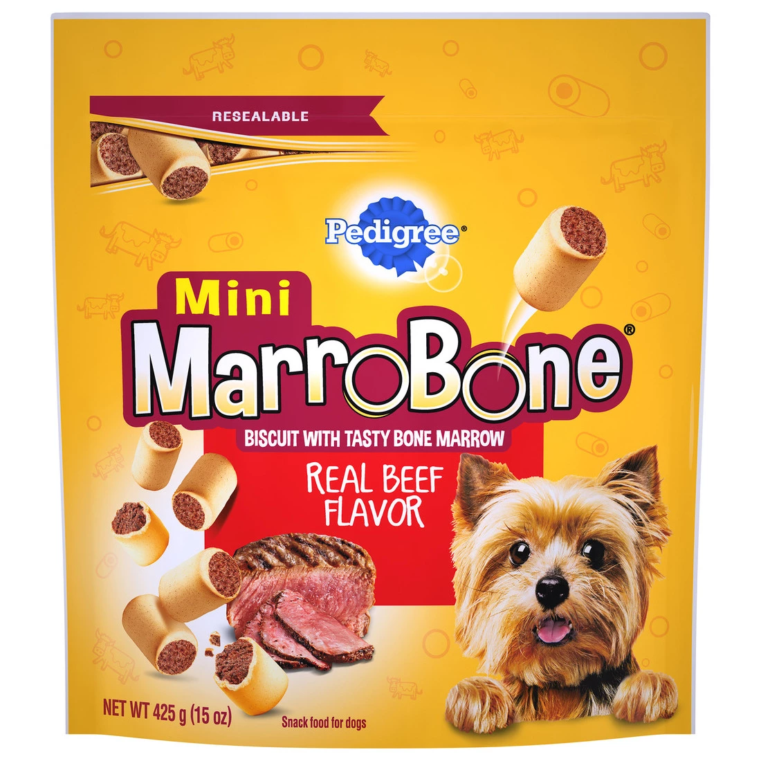 Pedigree Real Beef Flavor Mini Crunchy Dog Biscuit Treats, 10165367, 15 OZ Bag 1 Pedigree Real Beef Flavor Mini Crunchy Dog Biscuit Treats, 10165367, 15 OZ Bag