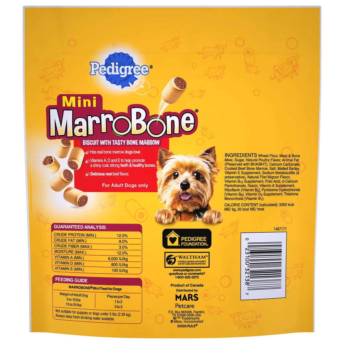 Pedigree Real Beef Flavor Mini Crunchy Dog Biscuit Treats, 10165367, 15 OZ Bag 2 Pedigree Real Beef Flavor Mini Crunchy Dog Biscuit Treats, 10165367, 15 OZ Bag - Image 2