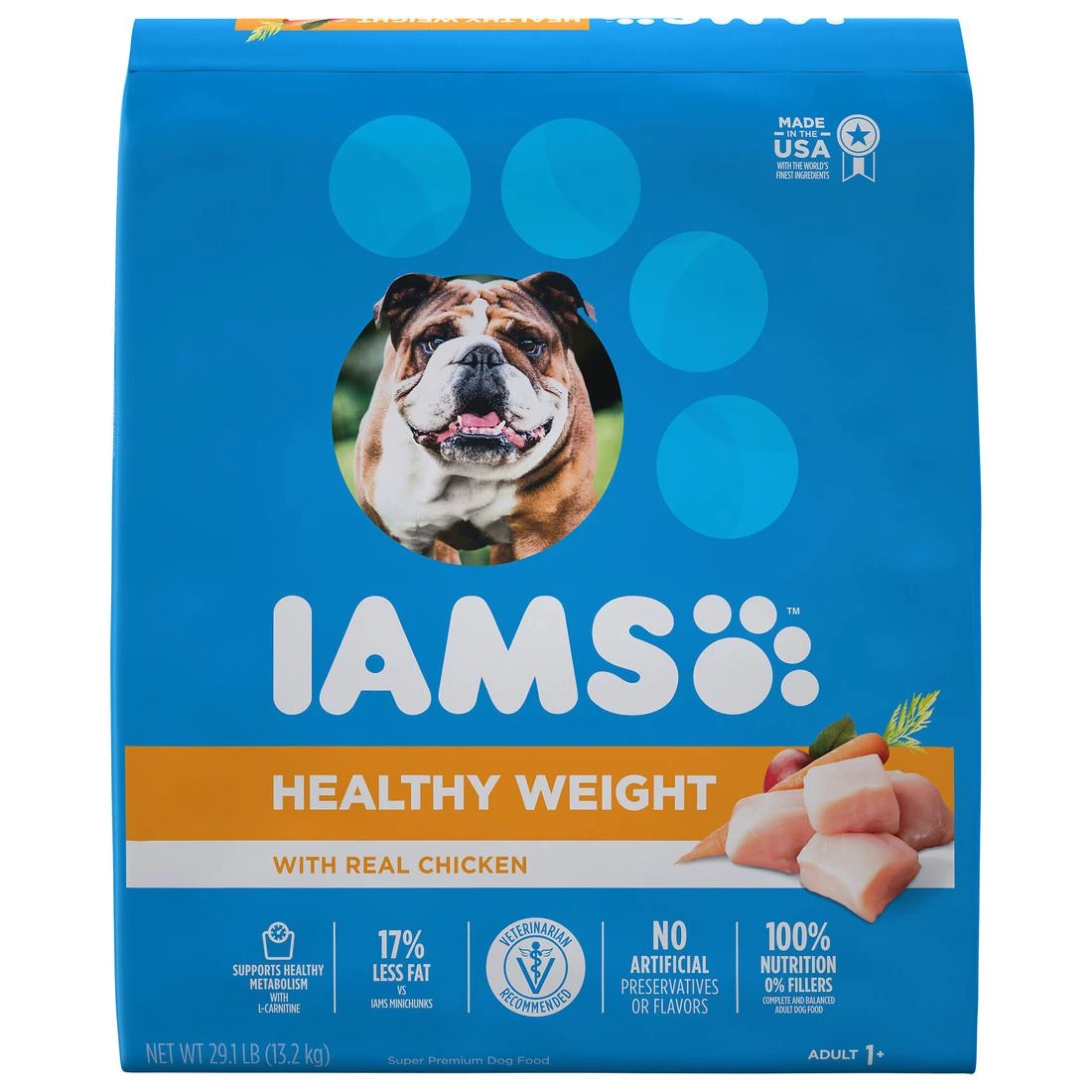 IAMS Adult Healthy Weight Control Dry Dog Food with Real Chicken, 10171508, 29.1 LB Bag 1 IAMS Adult Healthy Weight Control Dry Dog Food with Real Chicken, 10171508, 29.1 LB Bag