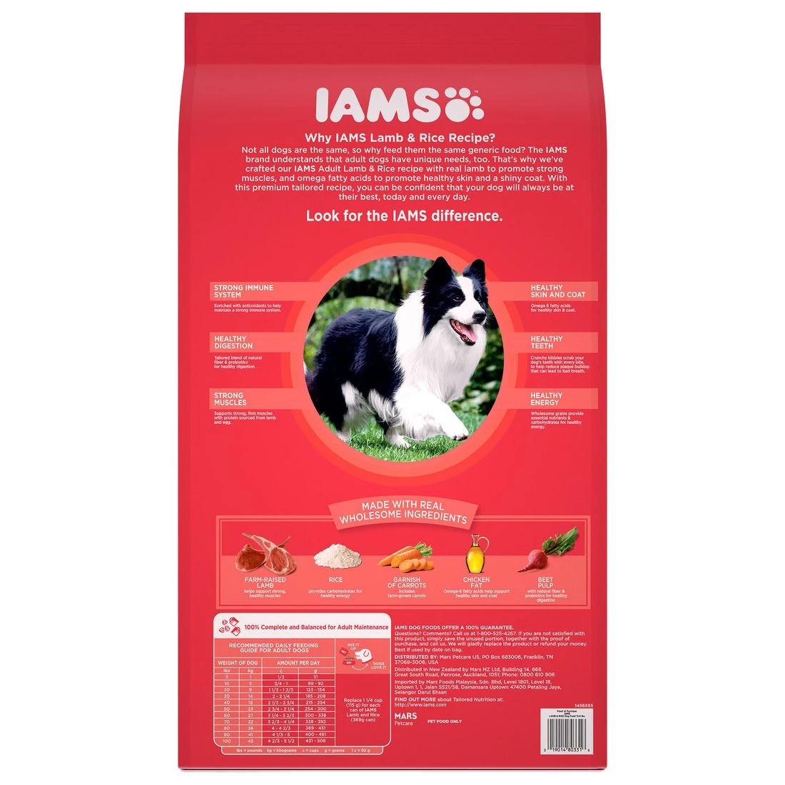IAMS Adult High Protein Dry Dog Food with Lamb and Rice, 10171575, 15 LB Bag 2 IAMS Adult High Protein Dry Dog Food with Lamb and Rice, 10171575, 15 LB Bag - Image 2