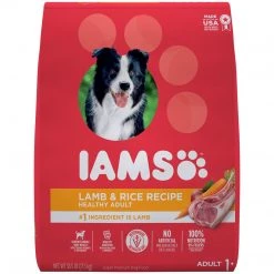 IAMS Adult High Protein Dry Dog Food with Lamb and Rice, 10171578, 38.5 LB Bag