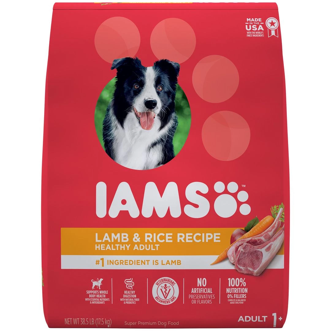 IAMS Adult High Protein Dry Dog Food with Lamb and Rice, 10171578, 38.5 LB Bag 1 IAMS Adult High Protein Dry Dog Food with Lamb and Rice, 10171578, 38.5 LB Bag