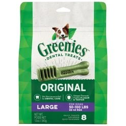 Greenies Original Natural Dental Care Dog Treats for Large Dogs, 10197565, 12 OZ Bag