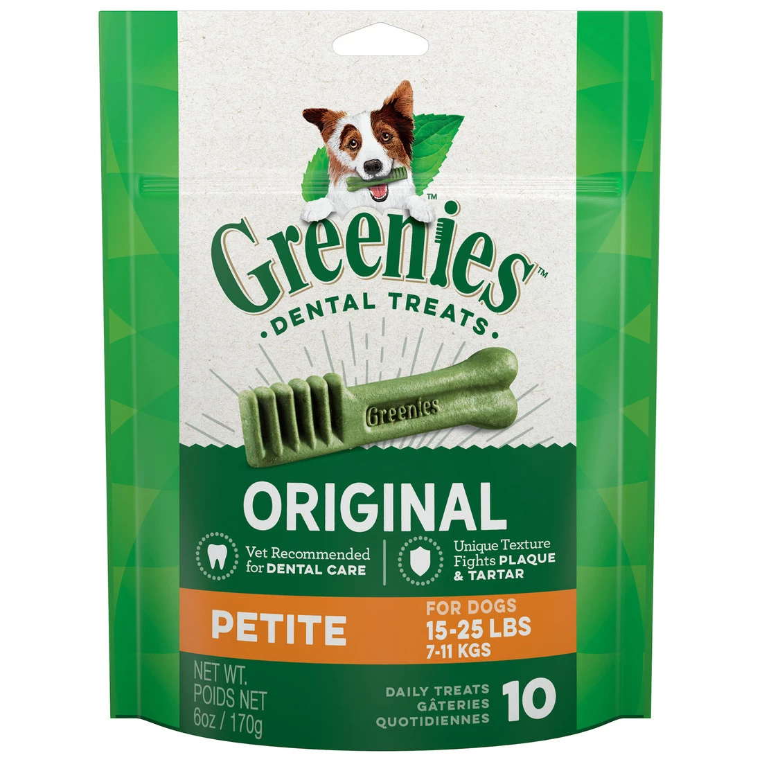 Greenies Original Natural Dental Care Dog Treats for Petite Dogs, 10197569, 6 OZ Bag 1 Greenies Original Natural Dental Care Dog Treats for Petite Dogs, 10197569, 6 OZ Bag