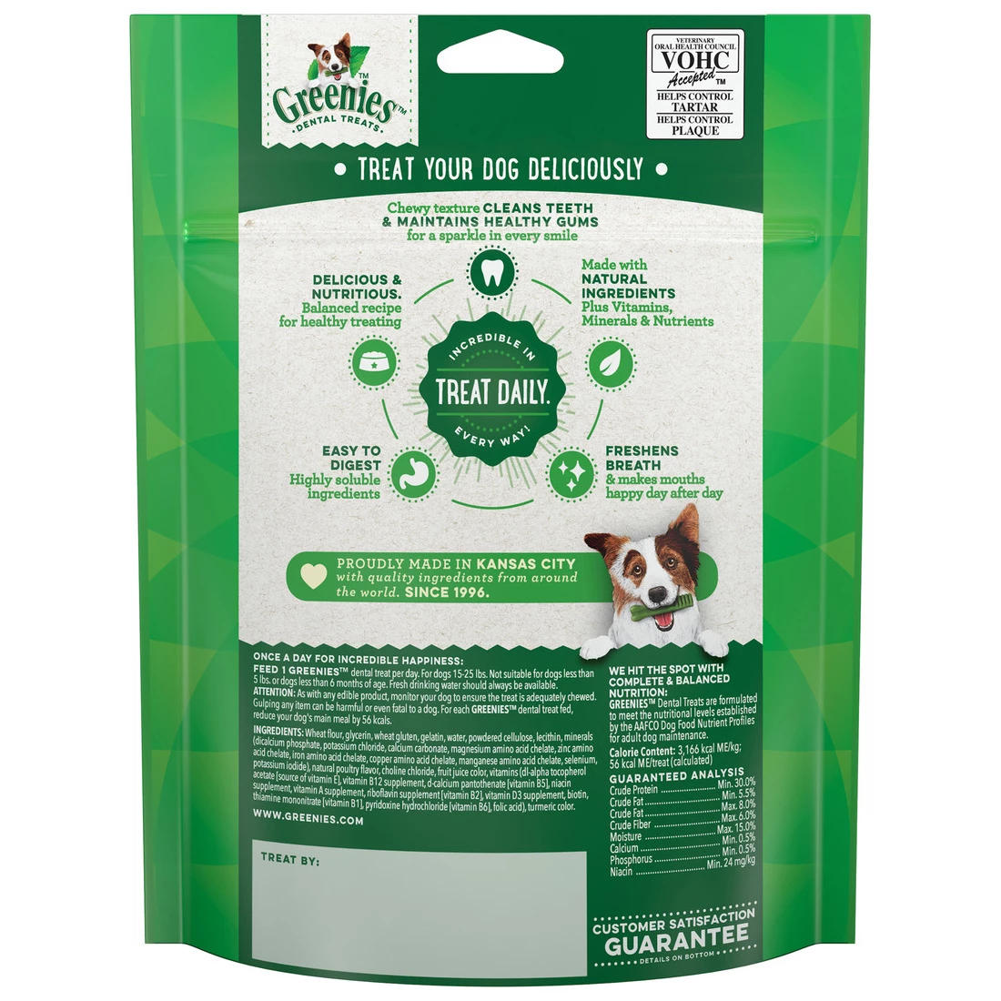 Greenies Original Natural Dental Care Dog Treats for Petite Dogs, 10197569, 6 OZ Bag 2 Greenies Original Natural Dental Care Dog Treats for Petite Dogs, 10197569, 6 OZ Bag - Image 2