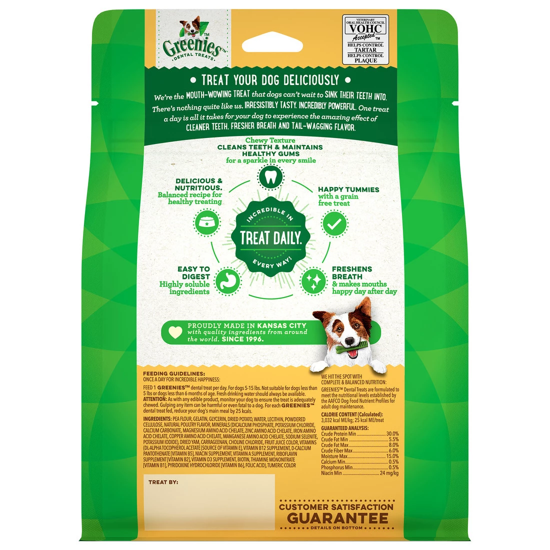 Greenies Grain Free Natural Dental Care Dog Treats for Teenie Dogs, 10197575, 12 OZ Bag 2 Greenies Grain Free Natural Dental Care Dog Treats for Teenie Dogs, 10197575, 12 OZ Bag - Image 2