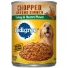 Pedigree Chopped Ground Dinner Adult Canned Soft Wet Dog Food Turkey & Bacon Flavor, 10199516, 13.2 OZ Can
