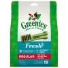 Greenies Natural Dog Dental Care Dog Treats Fresh Flavor for Regular Dogs, 10217282, 12 OZ Bag