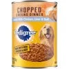 Pedigree Adult Canned Wet Dog Food Chopped Ground Dinner Combo with Chicken, Beef & Liver Flavor, K1107800, 22 OZ Can