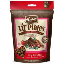 Merrick Lil Plates for Small Breed with Biutty Beef Recipe, 8260523, 6 OZ Bag