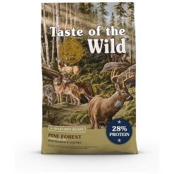 Taste Of The Wild Pine Forest Canine Recipe with Venison & Legumis, 8612659, 5 LB Bag