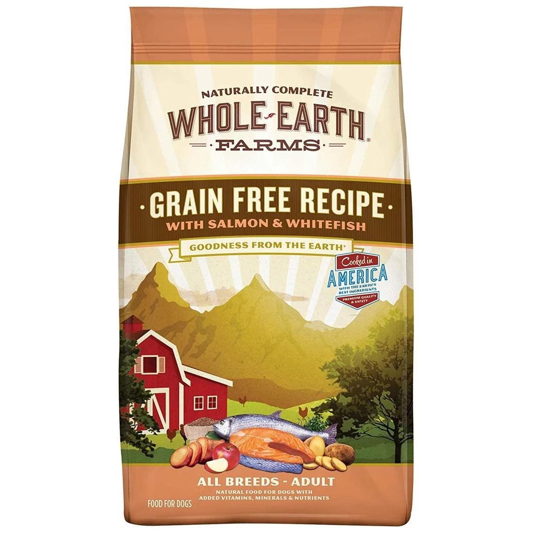 Whole Earth Farms Grain Free Recipe With Salmon & Whitefish, 8855804, 25 LB Bag 1 Whole Earth Farms Grain Free Recipe With Salmon & Whitefish, 8855804, 25 LB Bag