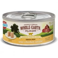 Whole Earth Farms Grain Free Real Chicken Recipe, 8860068, 5 OZ Can