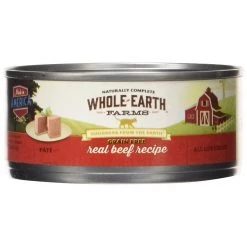 Whole Earth Farms Grain Free with Real Beef Recipe, 8860402, 5 OZ Can