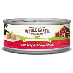 Whole Earth Farms Grain Free with Real Beef & Turkey Recipe, 8860761, 5 OZ Can