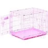 Precision Pet 2 Door Dog Crate, 7011332D, Pink, 24 IN x 18 IN x 19 IN