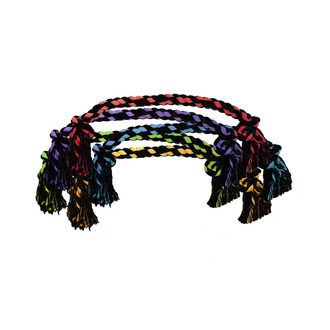 Multipet Nuts for Knots 2-Knot Jumbo Rope Dog Toy, 29548 1 Multipet Nuts for Knots 2-Knot Jumbo Rope Dog Toy, 29548