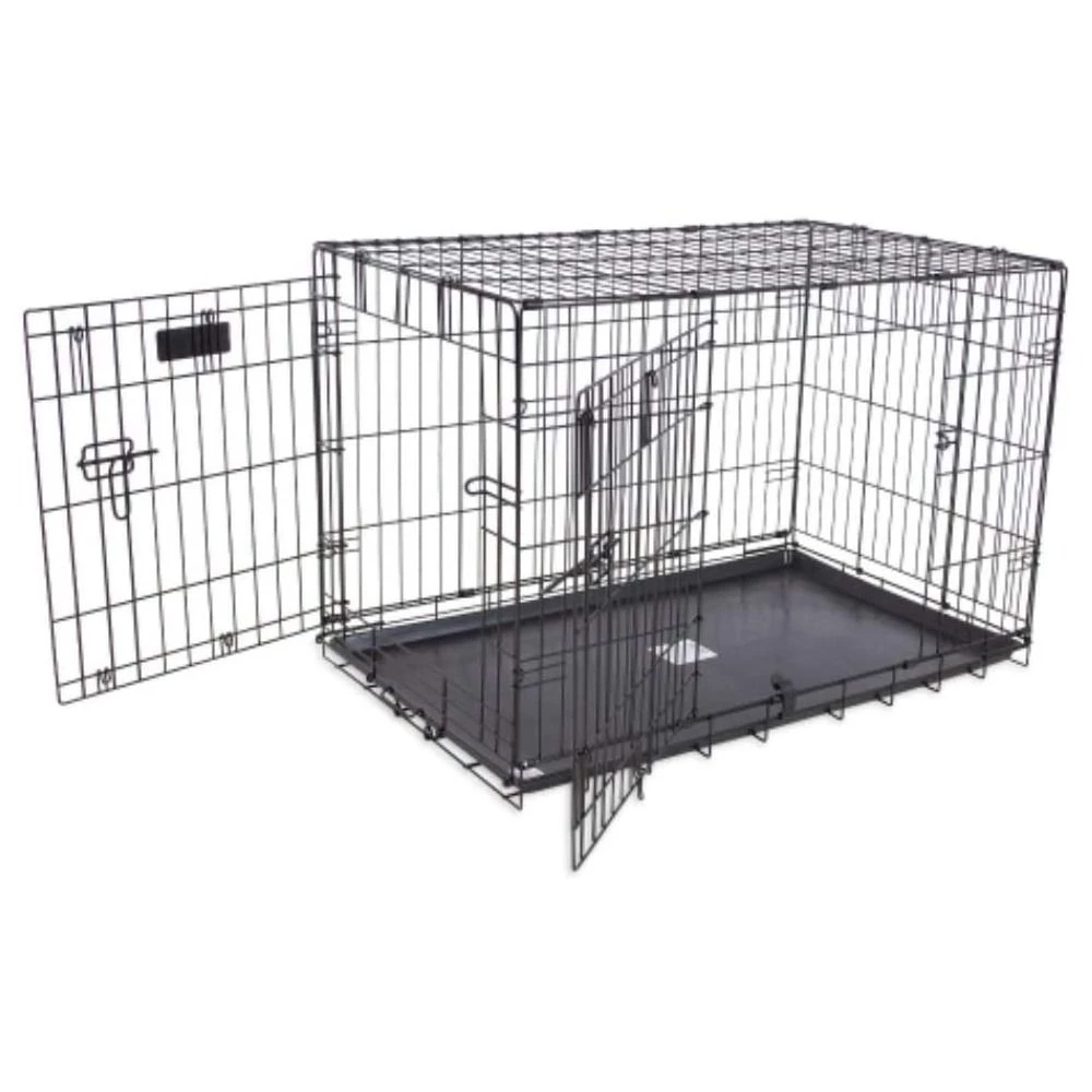 Petmate ProValu Double Door Wire Dog Crate, 7011272D, 24 IN x 19 IN x 18 IN 1 Petmate ProValu Double Door Wire Dog Crate, 7011272D, 24 IN x 19 IN x 18 IN