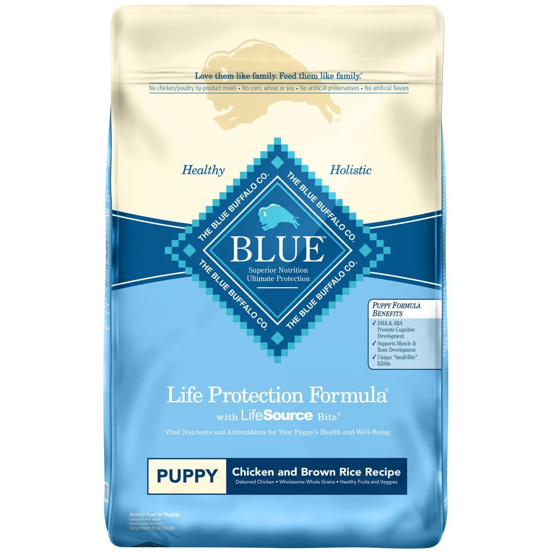 Blue Puppy Chicken & Brown Rice Recipe, 800148, 15 LB Bag 1 Blue Puppy Chicken & Brown Rice Recipe, 800148, 15 LB Bag