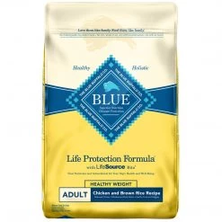 Blue Adult Healthy Weight Dry Food with Chicken & Brown Rice Recipe, 800151, 30 LB Bag