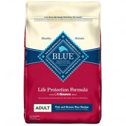 Blue Life Protection Formula Natural Adult Dry Food with Fish & Brown Rice Recipe, 800167, 30 LB Bag