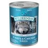 Blue Wilderness Adult Wet Food with Turkey & Chicken, 800185, 12.5 OZ Can