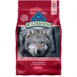 Blue Wilderness High Protein, Natural Adult Dry Food with Salmon, 800255, 4.5 LB Bag