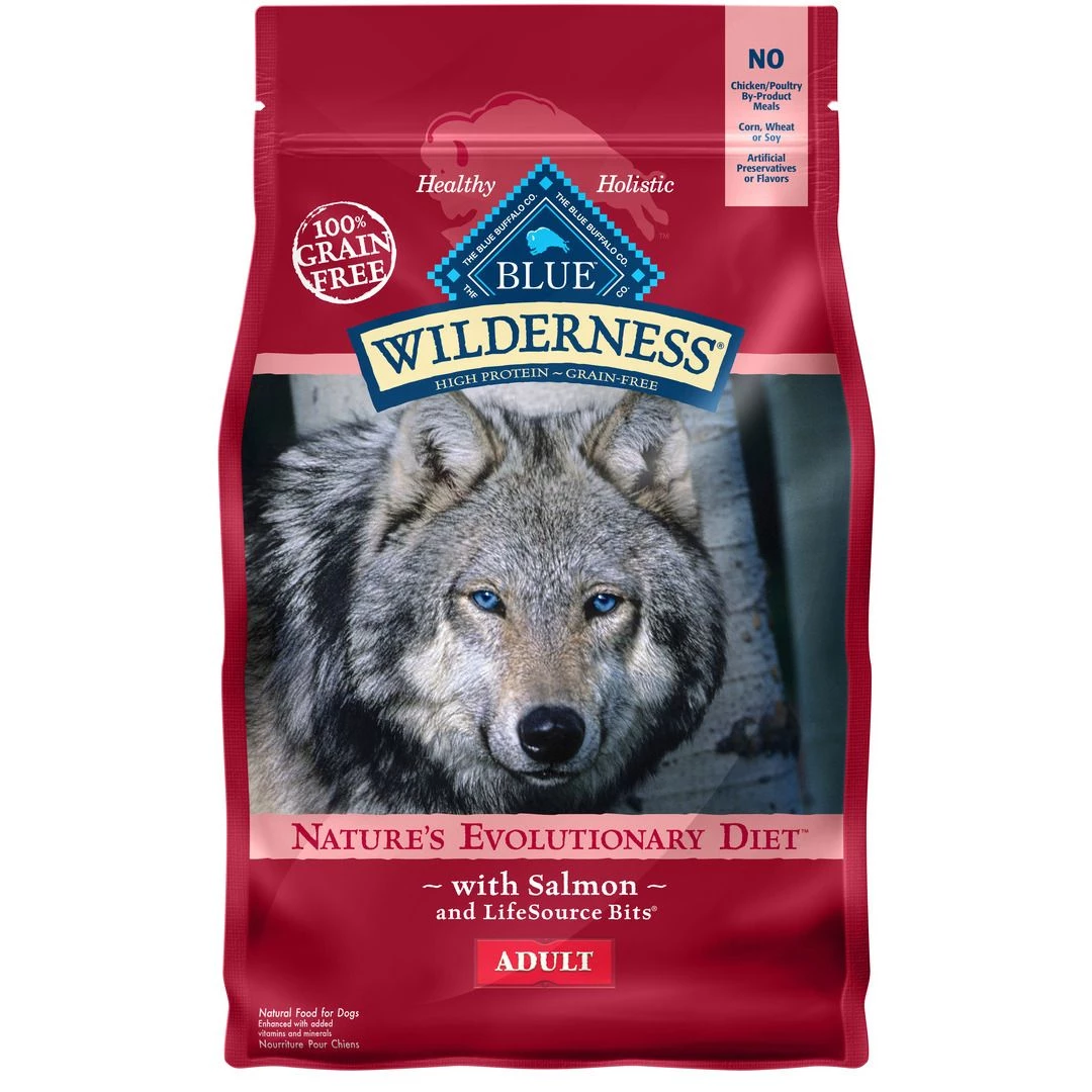 Blue Wilderness High Protein, Natural Adult Dry Food with Salmon, 800255, 4.5 LB Bag 1 Blue Wilderness High Protein, Natural Adult Dry Food with Salmon, 800255, 4.5 LB Bag