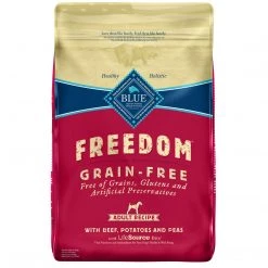 Blue Freedom Grain Free Recipe for Dog with Beef Recipe, 800311, 24 LB Bag