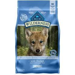 Blue Wilderness High Protein, Natural Puppy Dry Dog Food with Chicken, 800339, 4.5 LB Bag