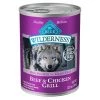 Blue Wilderness Adult Recipe with Beef & Chicken, 800357, 12.5 OZ Can