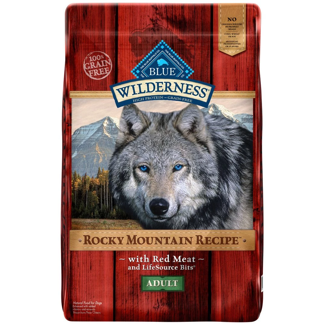 Blue Wilderness Rocky Mountain Recipe Adult Dry Food with Red Meat, 800512, 22 LB Bag 1 Blue Wilderness Rocky Mountain Recipe Adult Dry Food with Red Meat, 800512, 22 LB Bag
