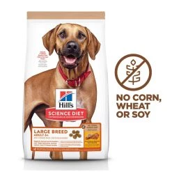 Hill's Science Diet Adult 6+ Large Breed No Corn, Wheat or Soy Dry Dog Food, Chicken, 604940, 30 LB Bag