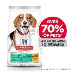 Hill's Science Diet Adult Perfect Weight Small Bites Dry Dog Food, Chicken Recipe, 605049, 28.5 LB Bag