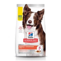 Hill's Science Diet Adult 1-6 Perfect Digestion Chicken, Brown Rice & Whole Oats Recipe Dry Dog Food, 605510, 22 LB Bag