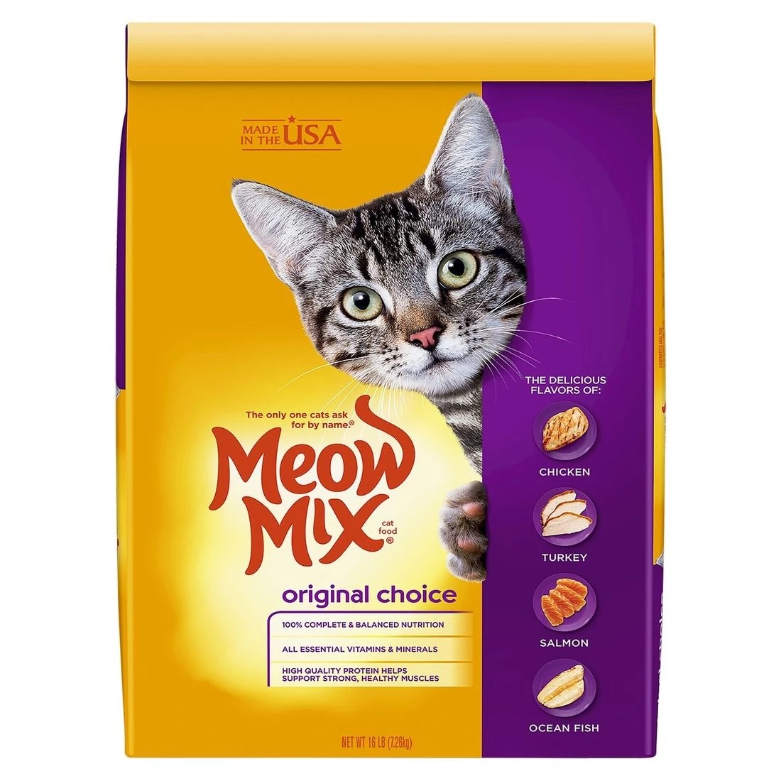 Meow Mix Original Choice Cat Food, 2927450225, 16 LB Bag 1 Meow Mix Original Choice Cat Food, 2927450225, 16 LB Bag