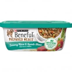 Beneful Dog Food Savory Rice & Lamb, 10 OZ Tub