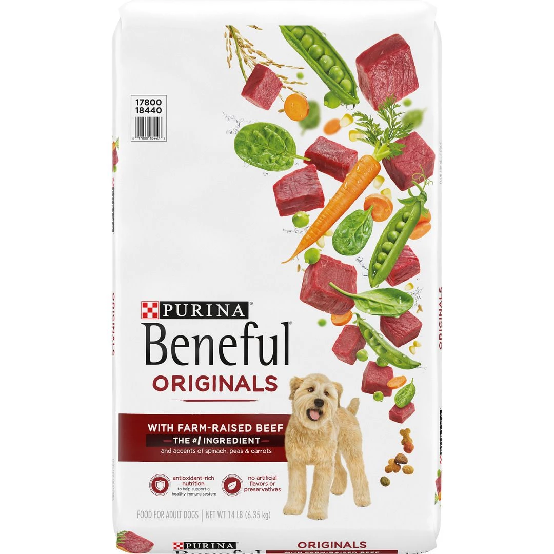 Beneful Dog Food Beef, 14 LB Bag 1 Beneful Dog Food Beef, 14 LB Bag