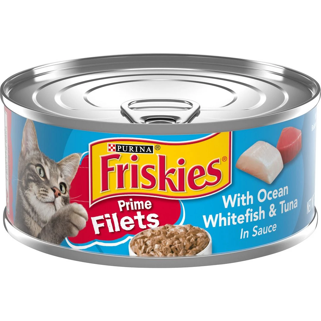 Friskies Cat Food Ocean Whitefish & Tuna, 5.5 OZ Can 1 Friskies Cat Food Ocean Whitefish & Tuna, 5.5 OZ Can