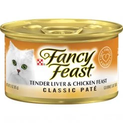Fancy Feast Cat Food Liver & Chicken, 3 OZ Can