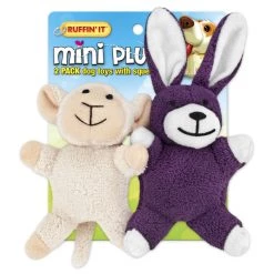 Ruffin' It Mini Plush Puppy Toys 2-Pack, 7N16252